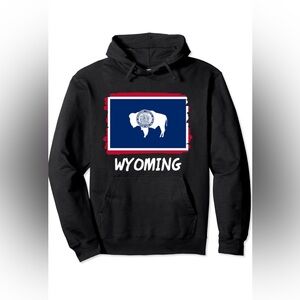 Wyoming State Flag Pullover Hoodie